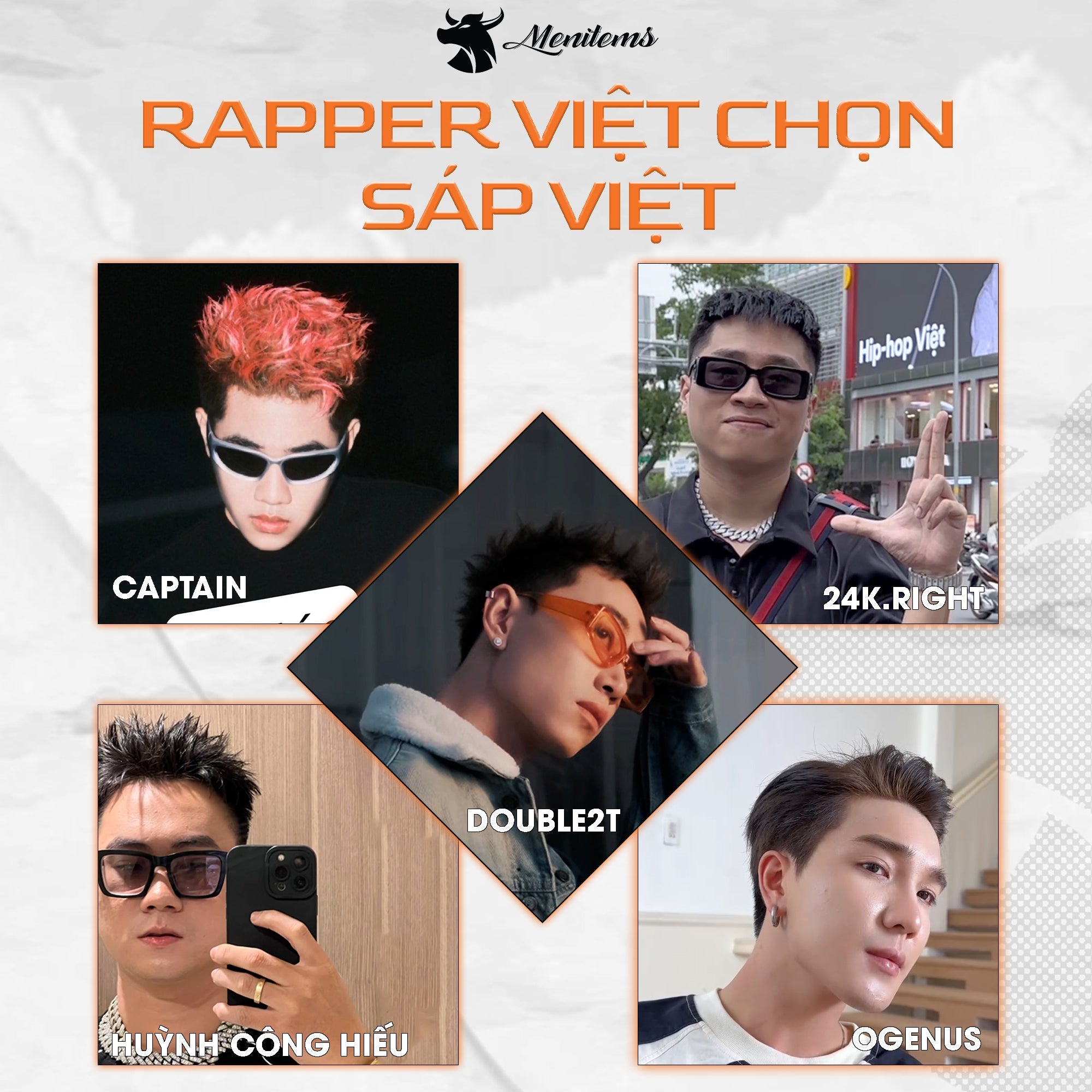 RAPPER VIỆT CHỌN SÁP VIỆT MENITEMS - Menitems