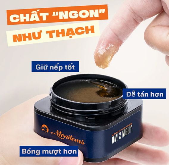 Thạch Vuốt Tóc Nam Menitems DAY 2 NIGHT – Giữ Nếp Cả Ngày, Thơm