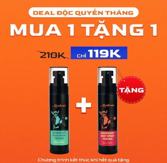 Xịt Khử Mùi Menitems – Lưu Hương 48h, Không Gây Ố Áo