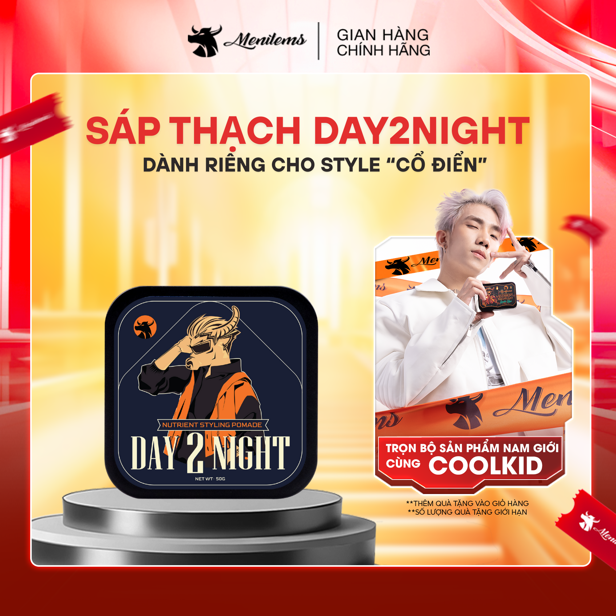 Thạch Vuốt Tóc - Day 2 Night Gel Pomade
