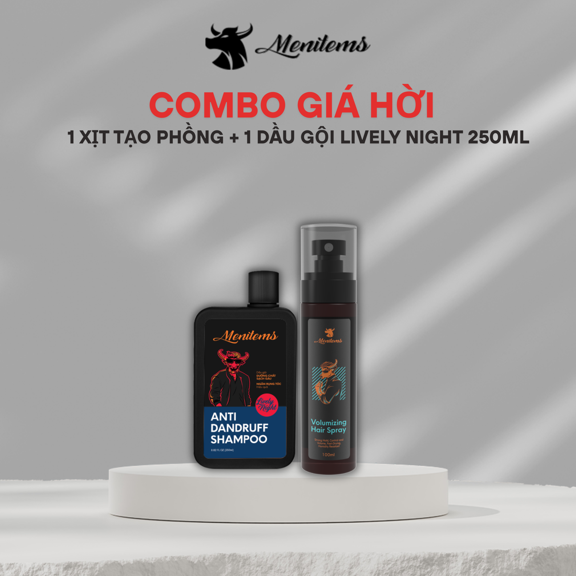 Xịt Phồng Tạo Kiểu Menitems