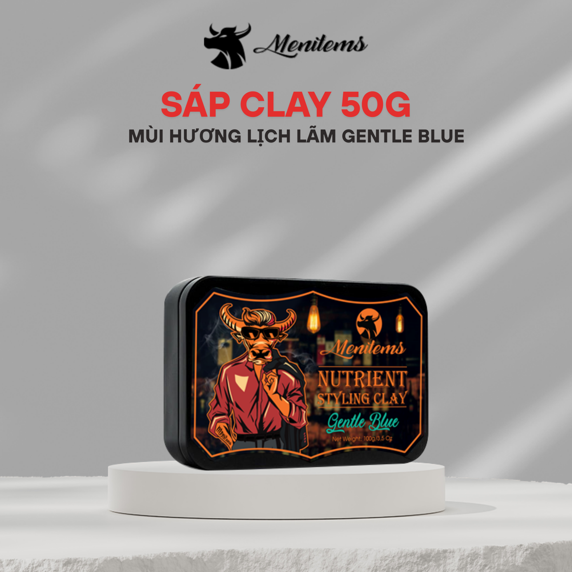 Sáp Vuốt Tóc Dưỡng Clay - Gentle Blue