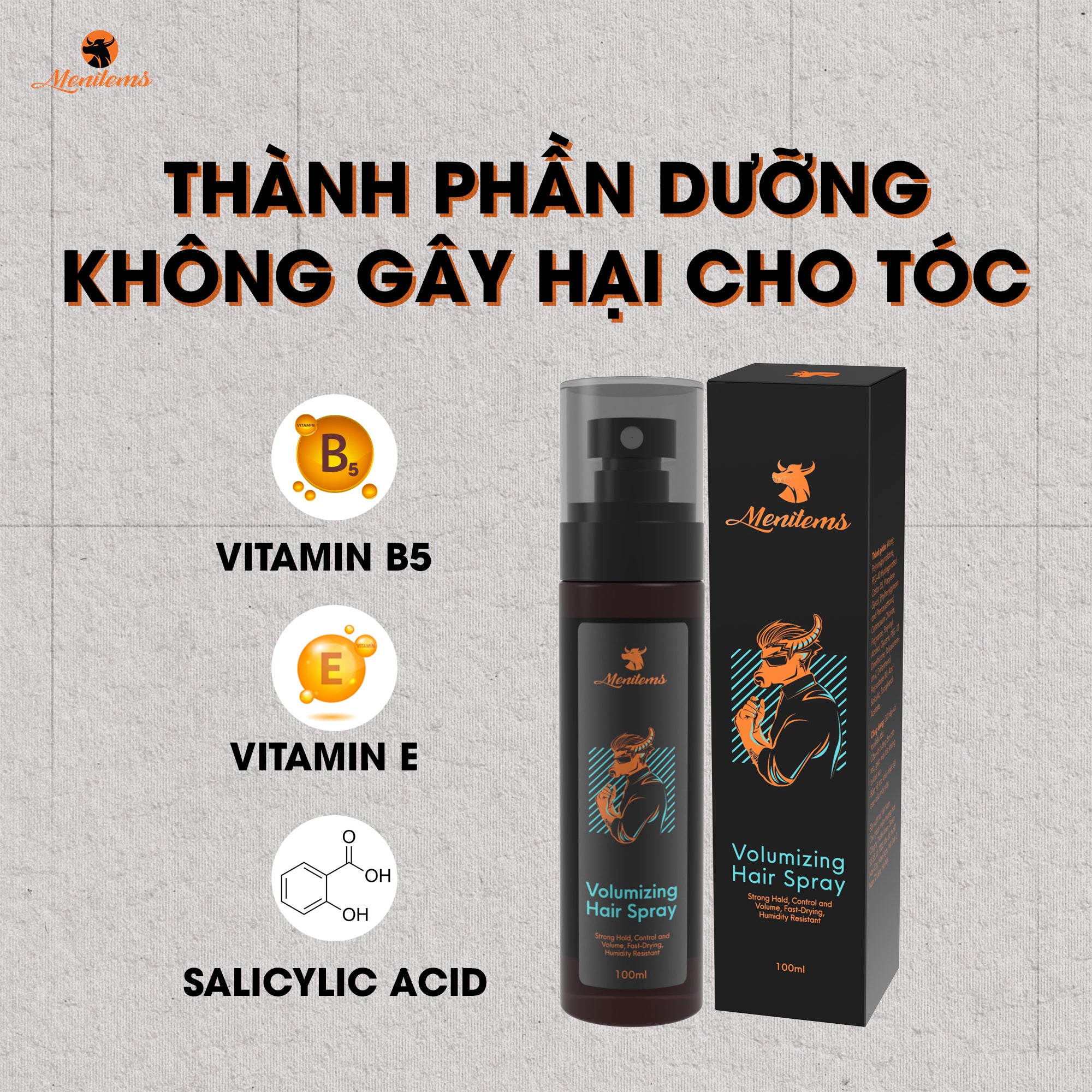 Xịt Phồng Tạo Kiểu Menitems