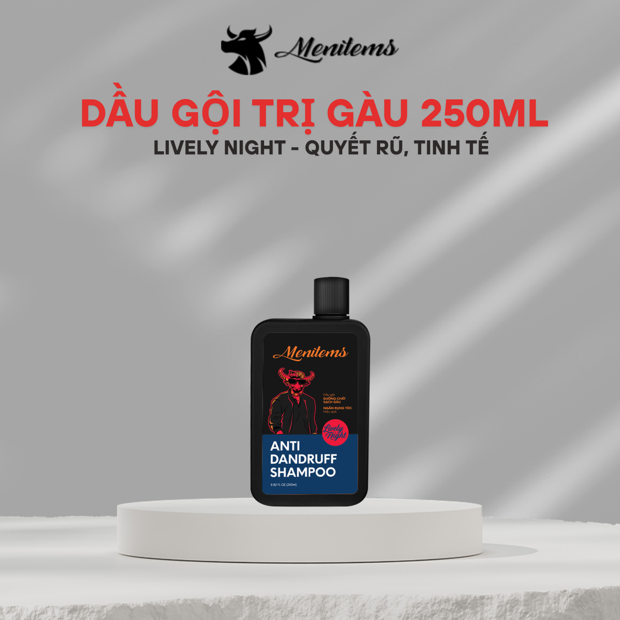 Dầu Gội Dưỡng Tóc Sạch Gàu Menitems (250/400ml)
