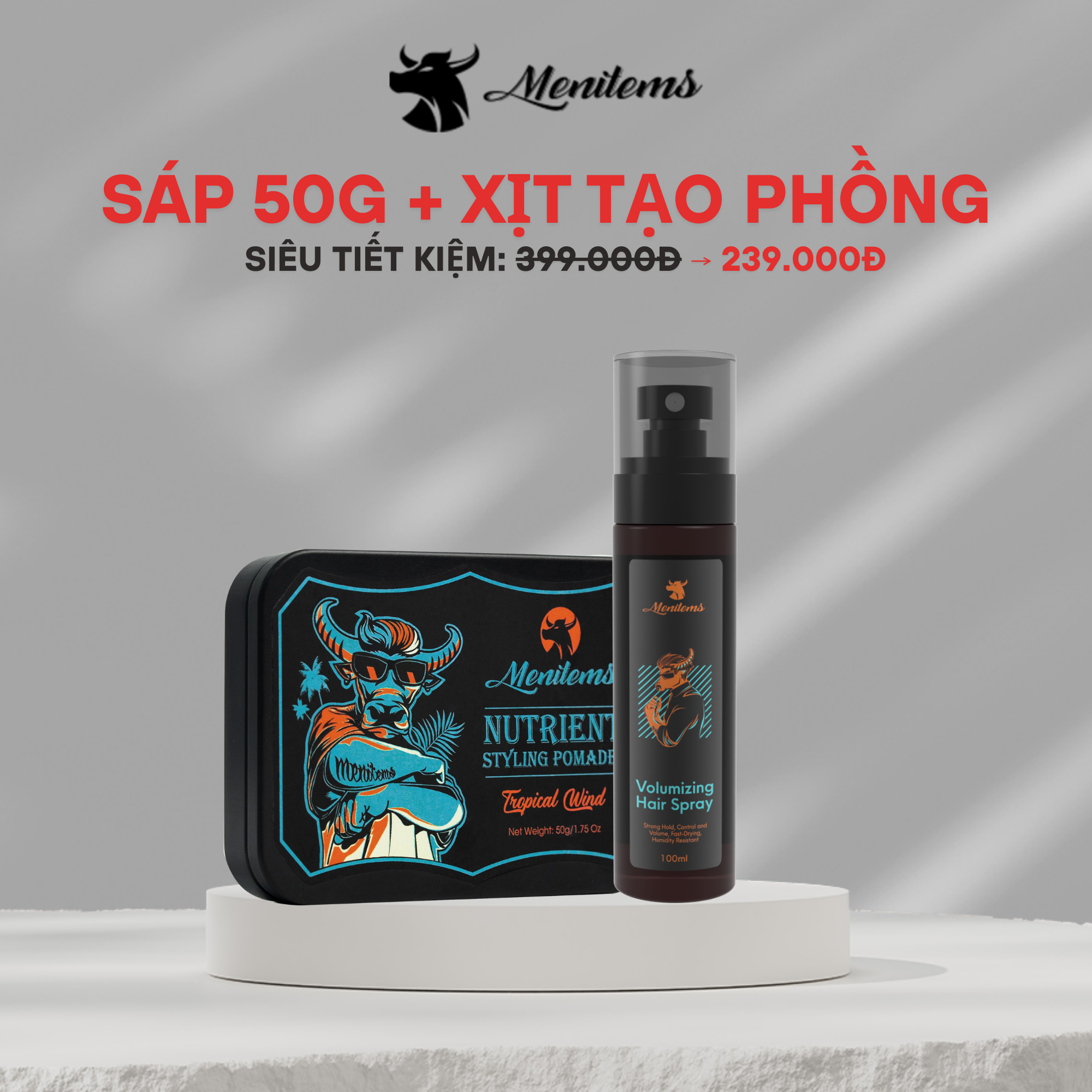 Sáp Vuốt Tóc Dưỡng Pomade - Tropical Wind