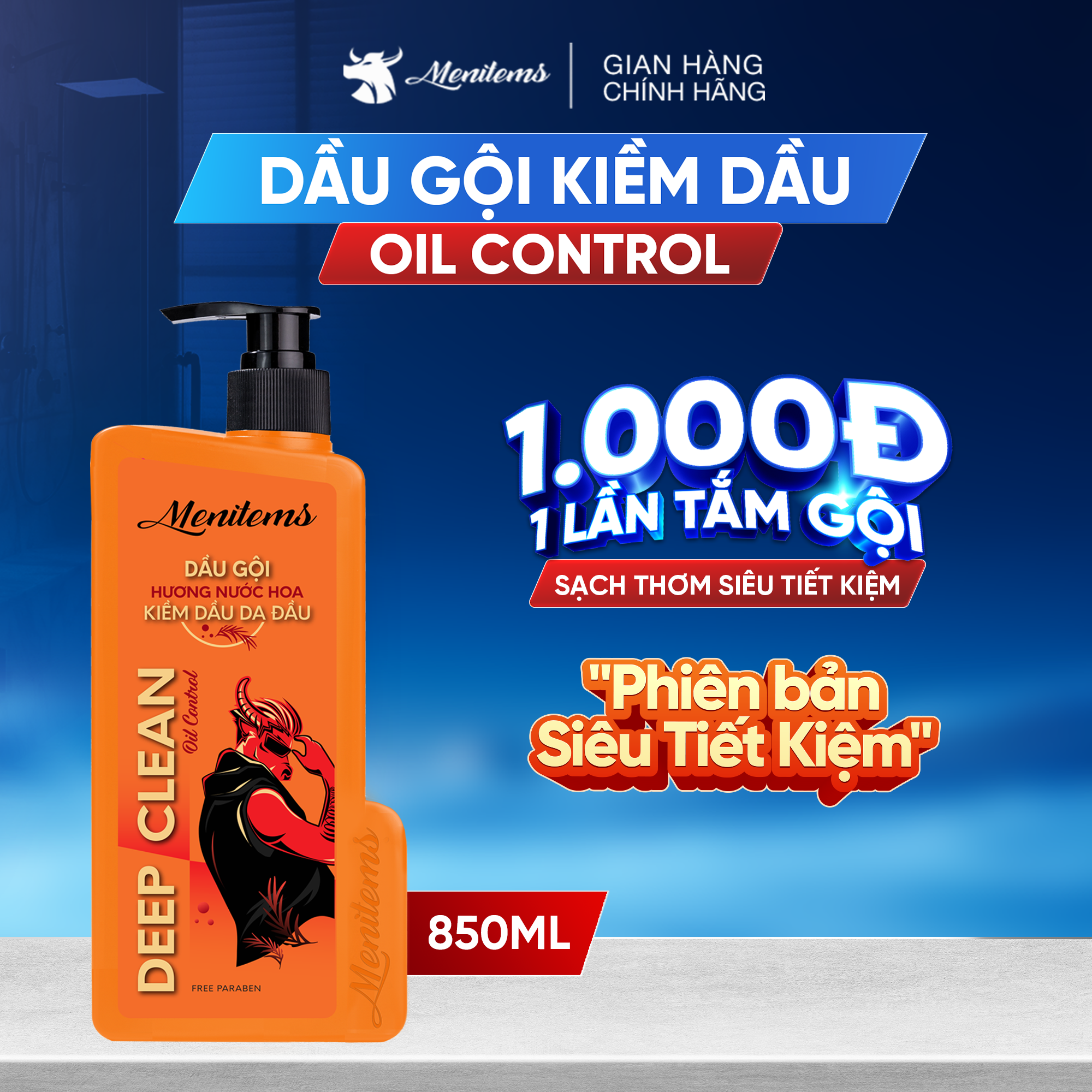 Dầu gội kiềm dầu Deep Clean Oil Control