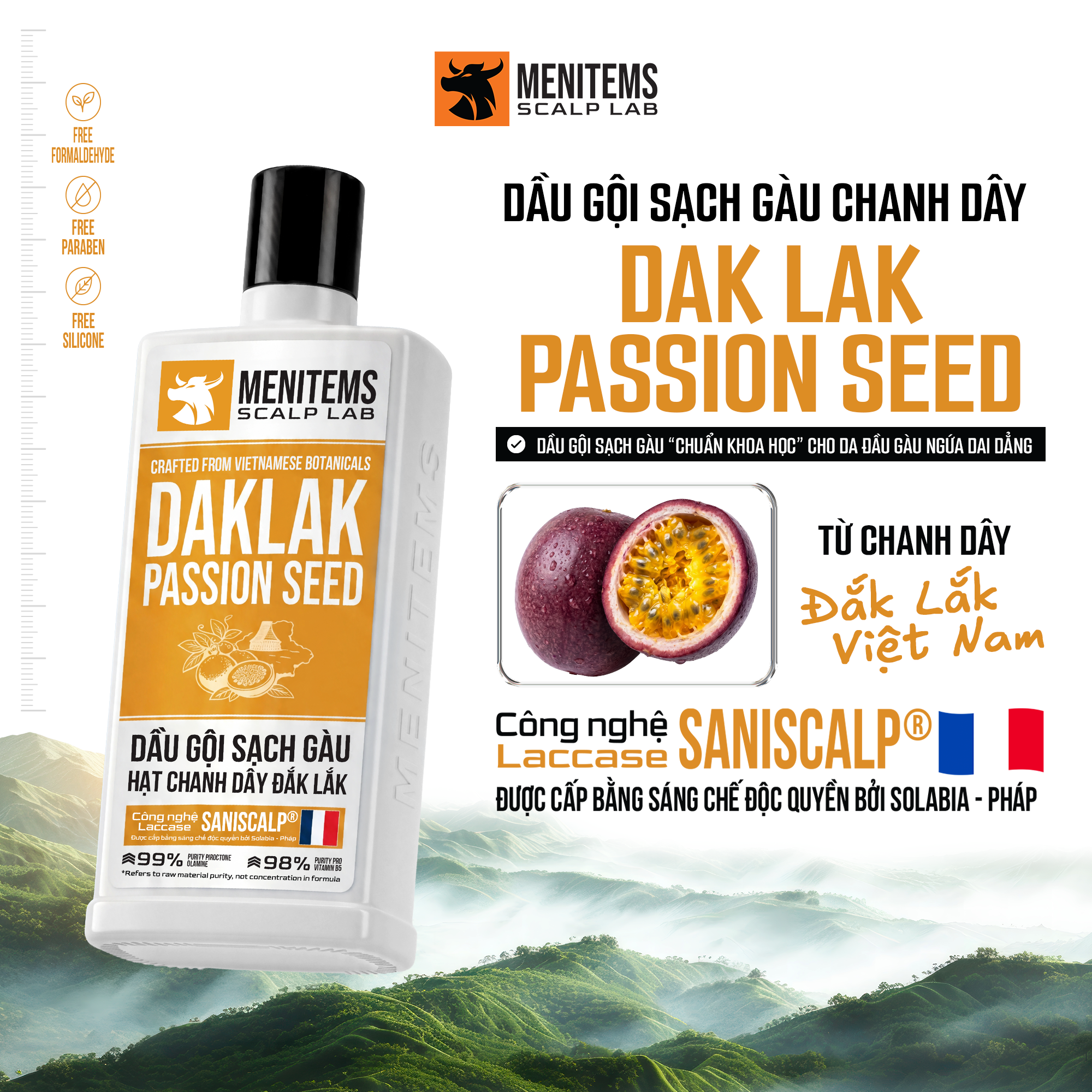 Menitems anti-dandruff shampoo 250ml