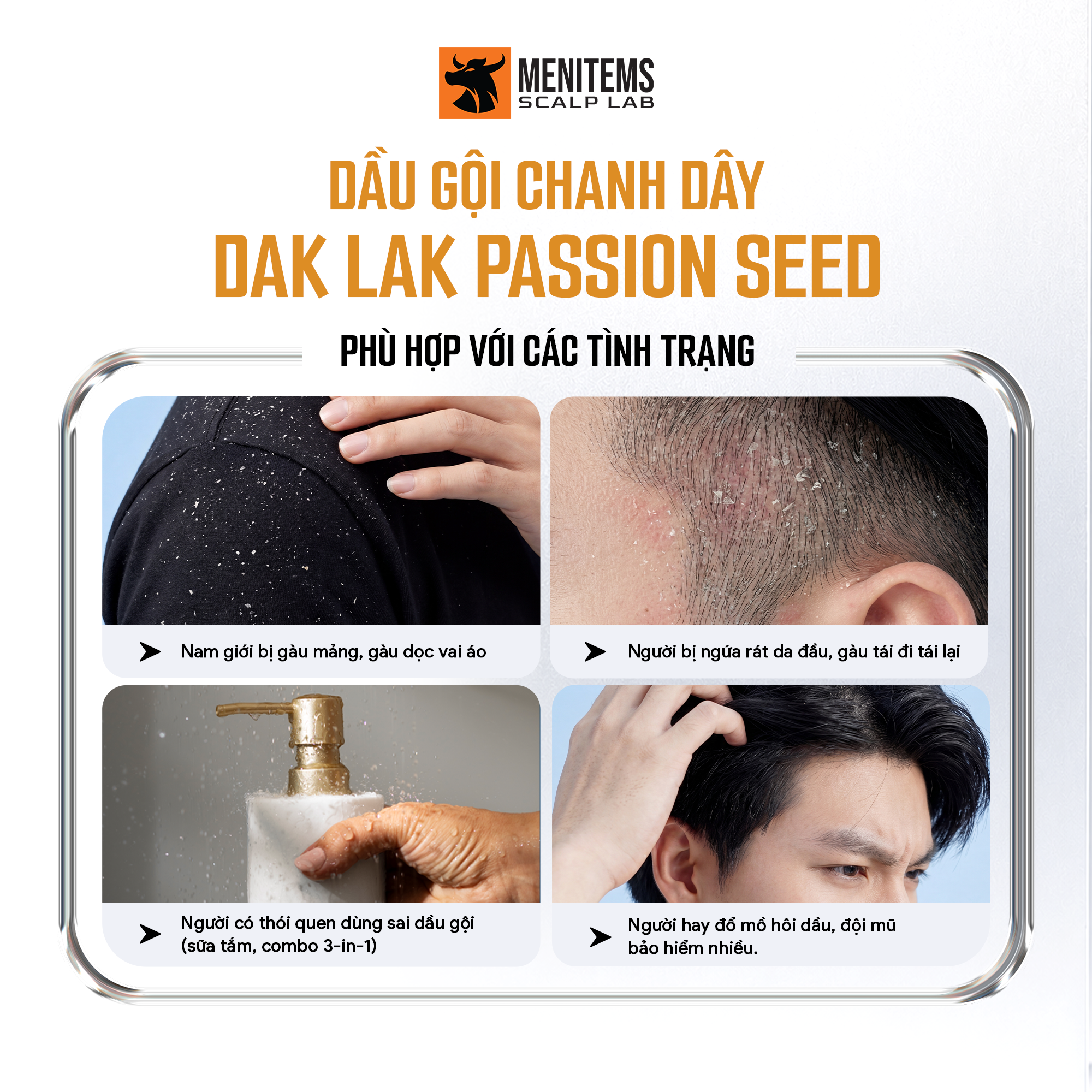 Menitems anti-dandruff shampoo 250ml
