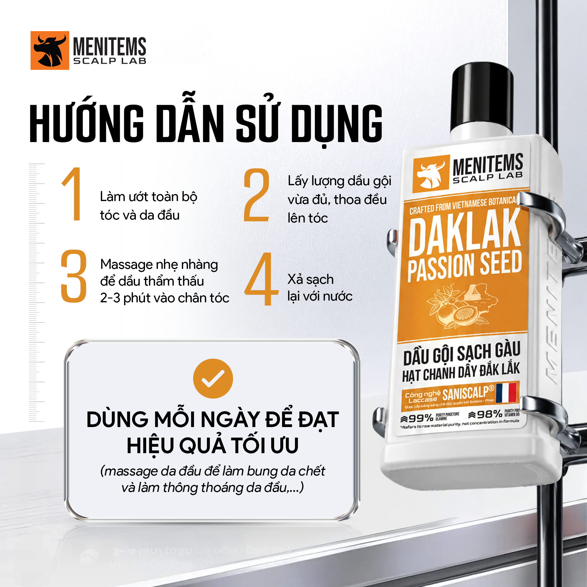 Menitems anti-dandruff shampoo 250ml