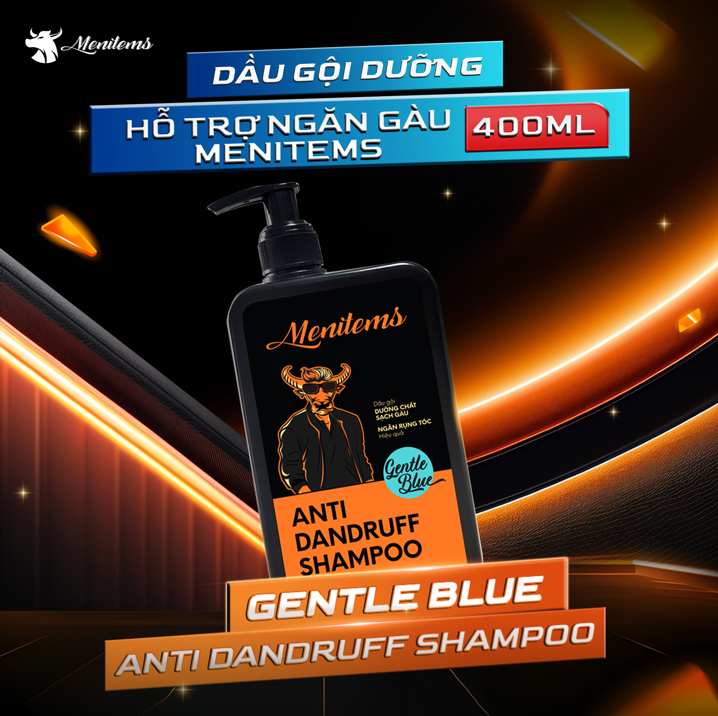 Dầu Gội Dưỡng Tóc Sạch Gàu Menitems (250/400ml)