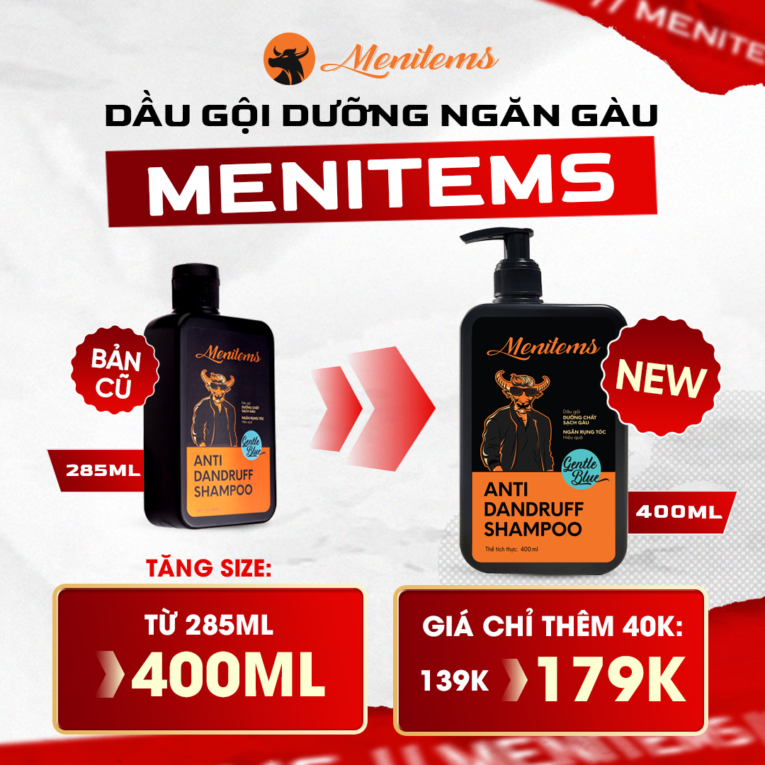 Dầu Gội Dưỡng Tóc Sạch Gàu Menitems (250/400ml)