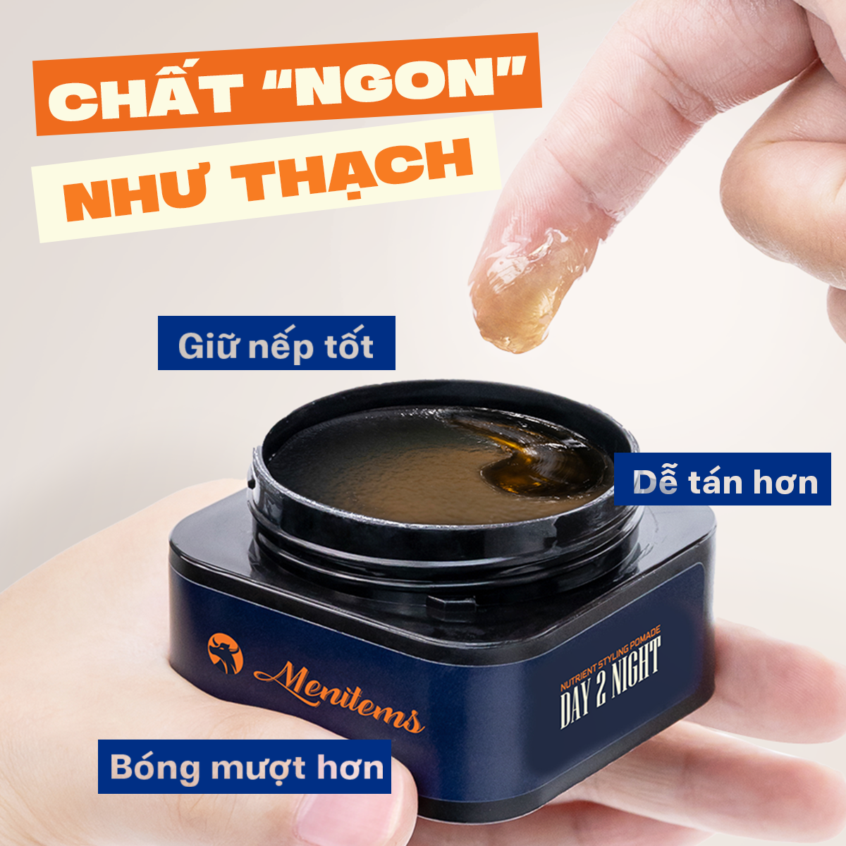 Thạch Vuốt Tóc - Day 2 Night Gel Pomade