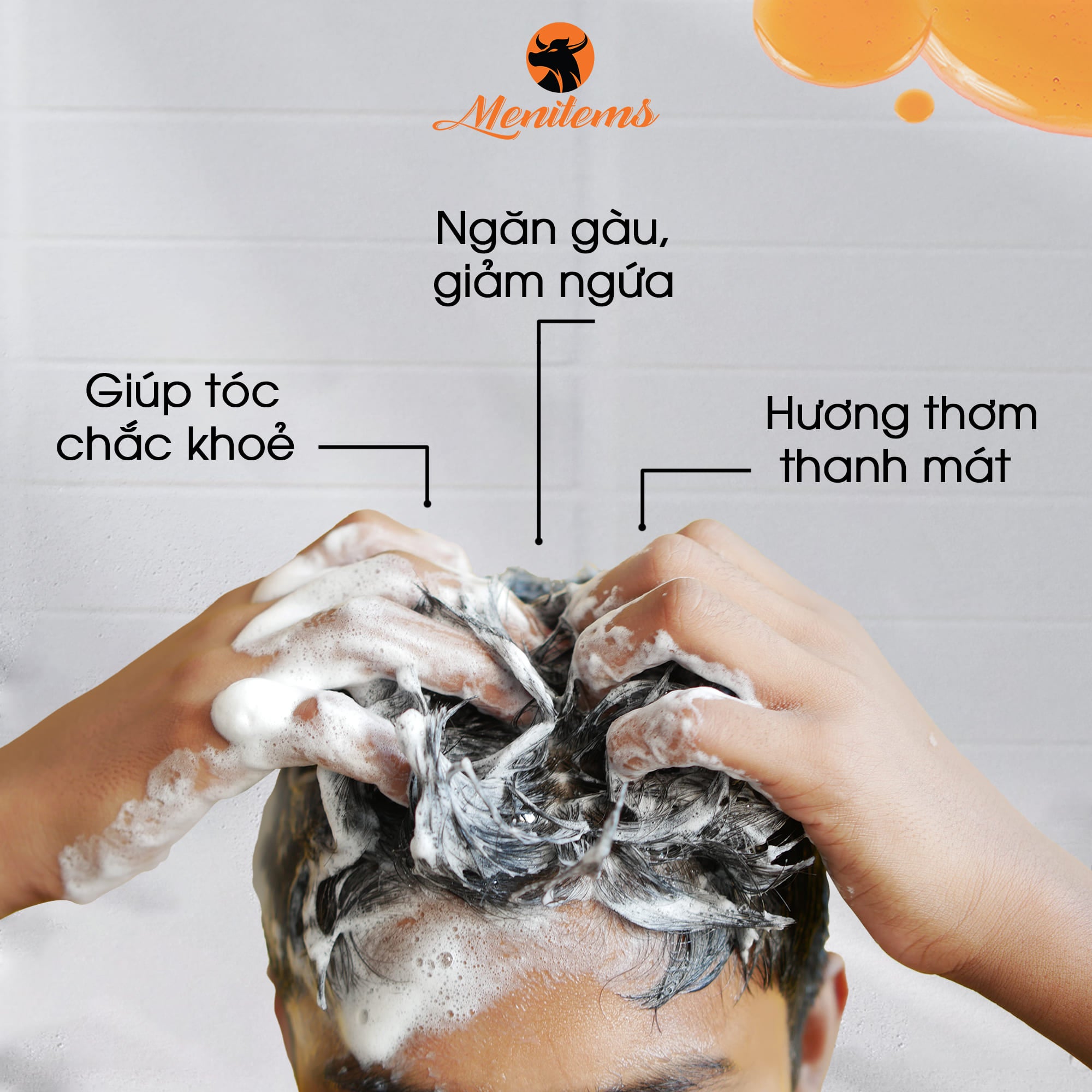 Dầu Gội Dưỡng Tóc Sạch Gàu Menitems (250/400ml)