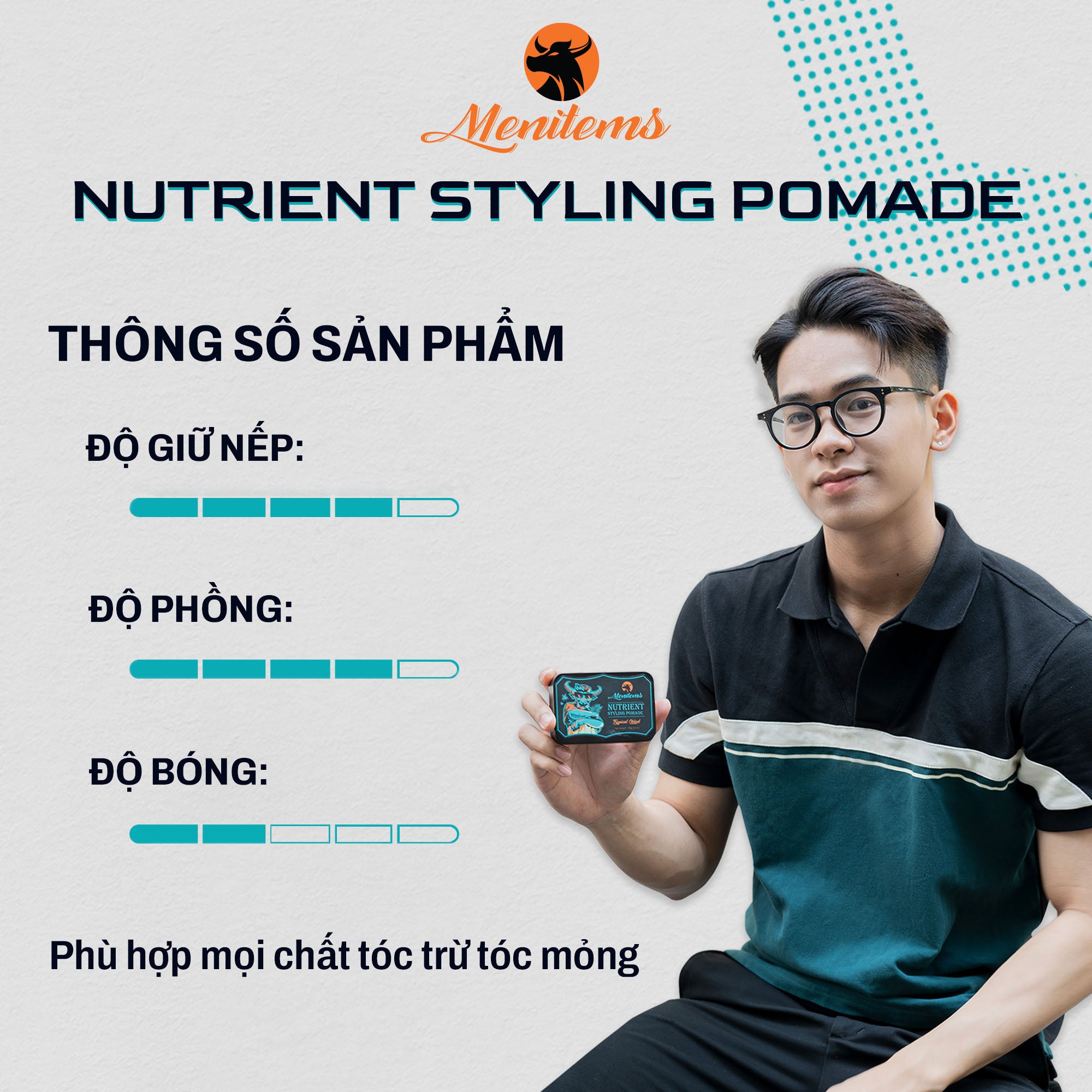 Sáp Vuốt Tóc Dưỡng Pomade - Tropical Wind
