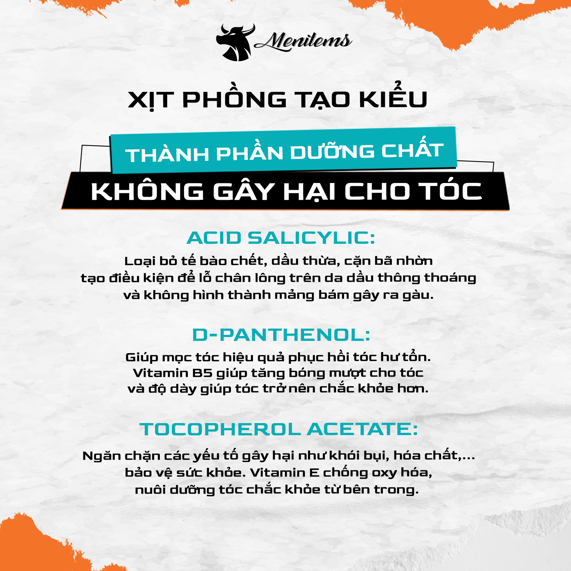 Xịt Phồng Tạo Kiểu Menitems