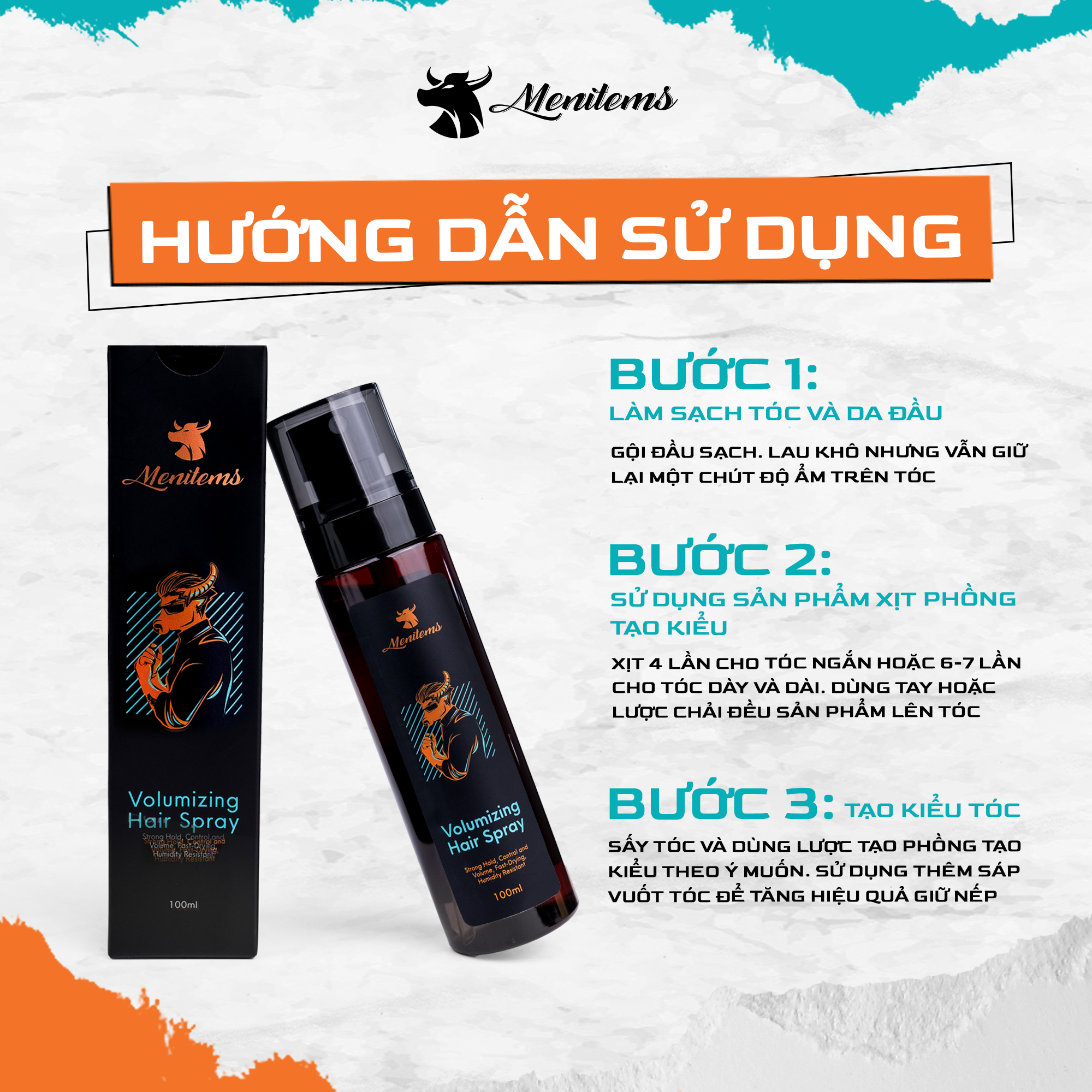 Xịt Phồng Tạo Kiểu Menitems