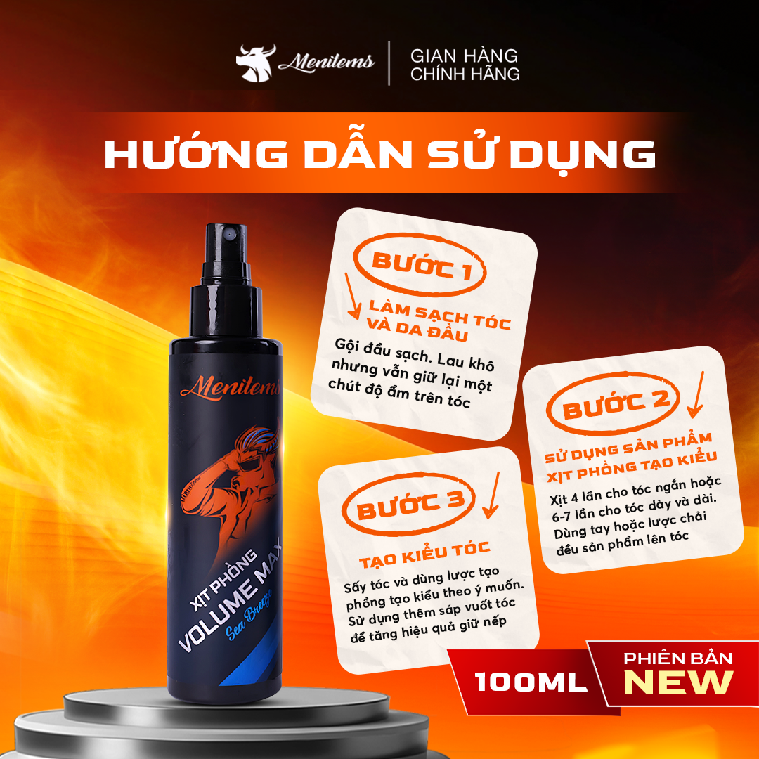 Xịt Phồng Tạo Kiểu Menitems