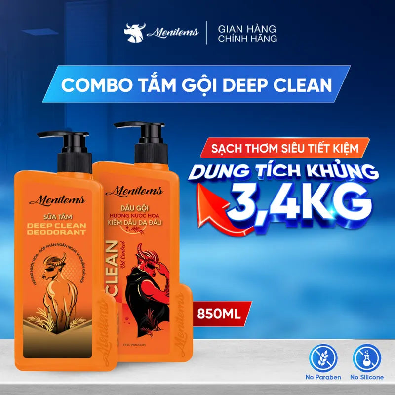 Bộ Dầu Gội & Sữa Tắm (Phiên Bản Siêu Tiết Kiệm)