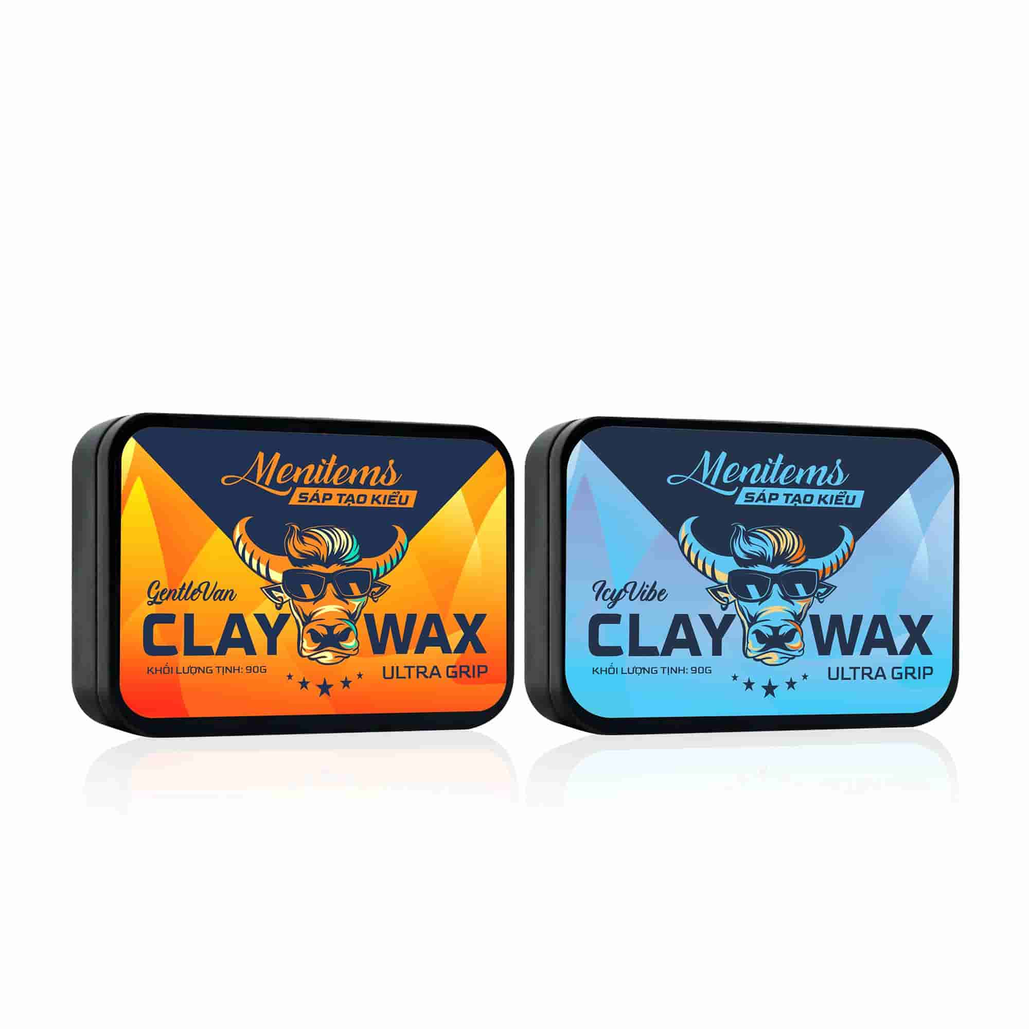 Sáp vuốt tóc nam Menitems Claywax 90g - Mua 1 Tặng 1