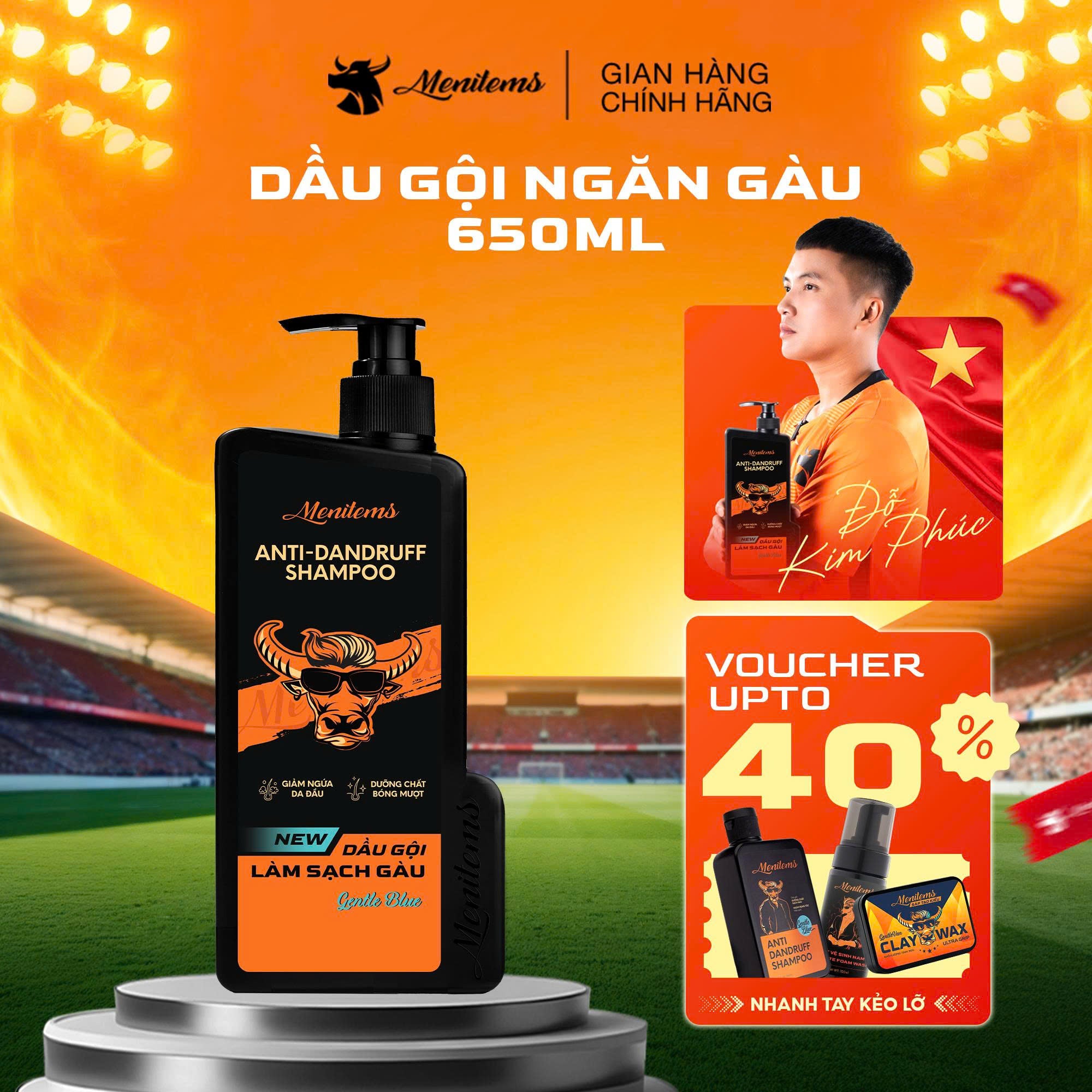 Dầu Gội Đầu Ngăn Gàu Menitems 650ml