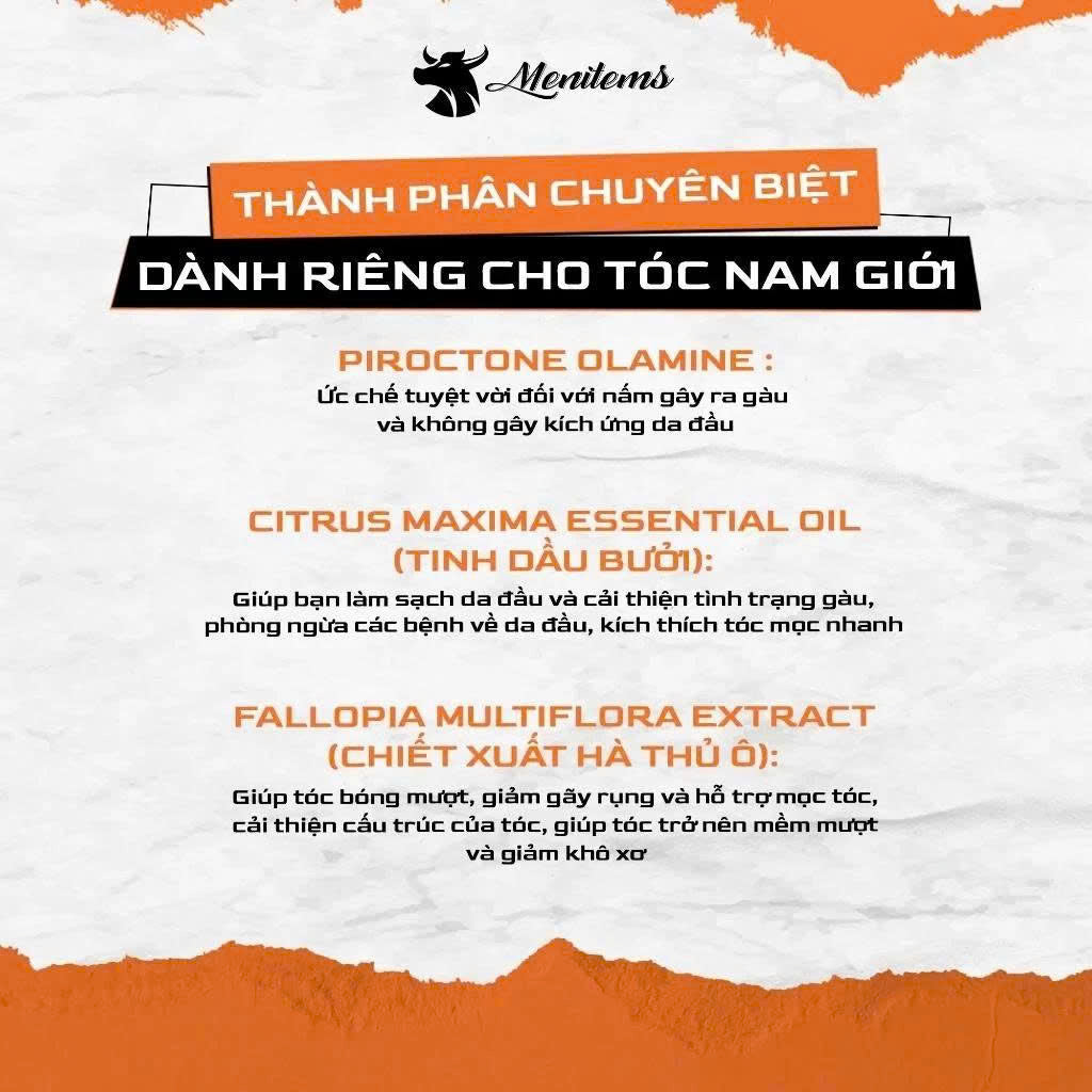 Dầu Gội Đầu Ngăn Gàu Menitems 650ml