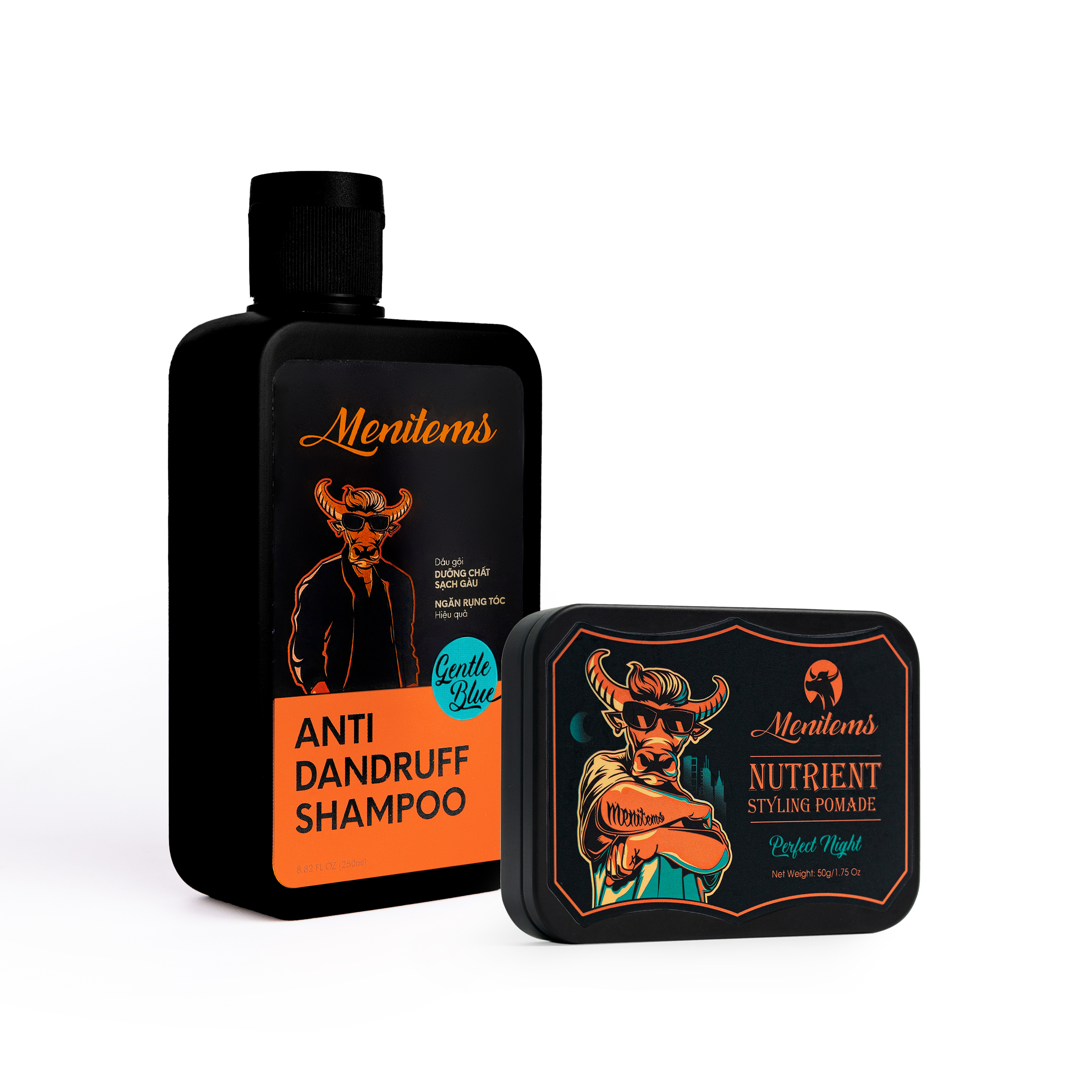 Combo Anti-dandruff Shampoo + Nutrient Styling Pomade - Perfect Night