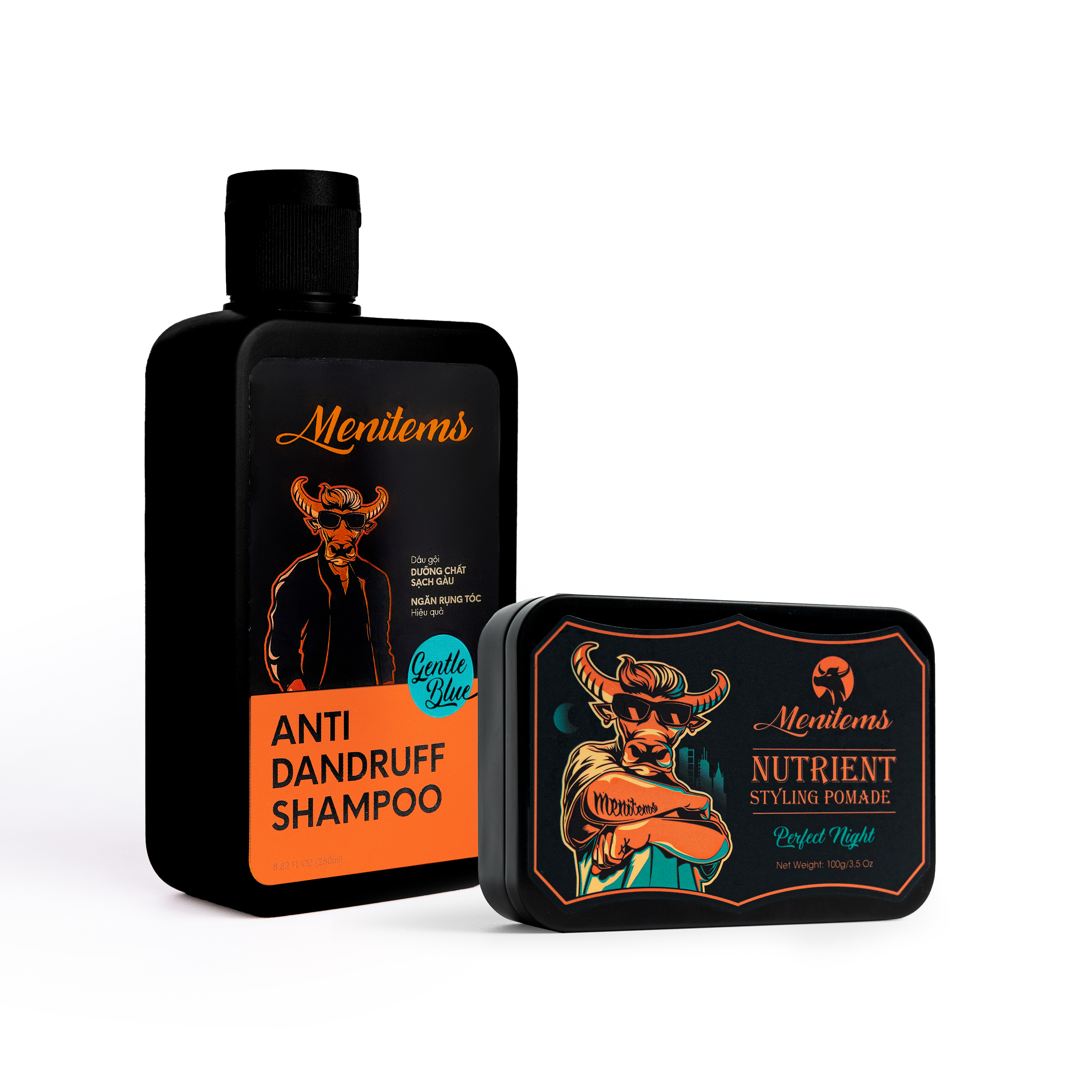 Combo Anti-dandruff shampoo + Nutrient Styling Pomade - Perfect Night