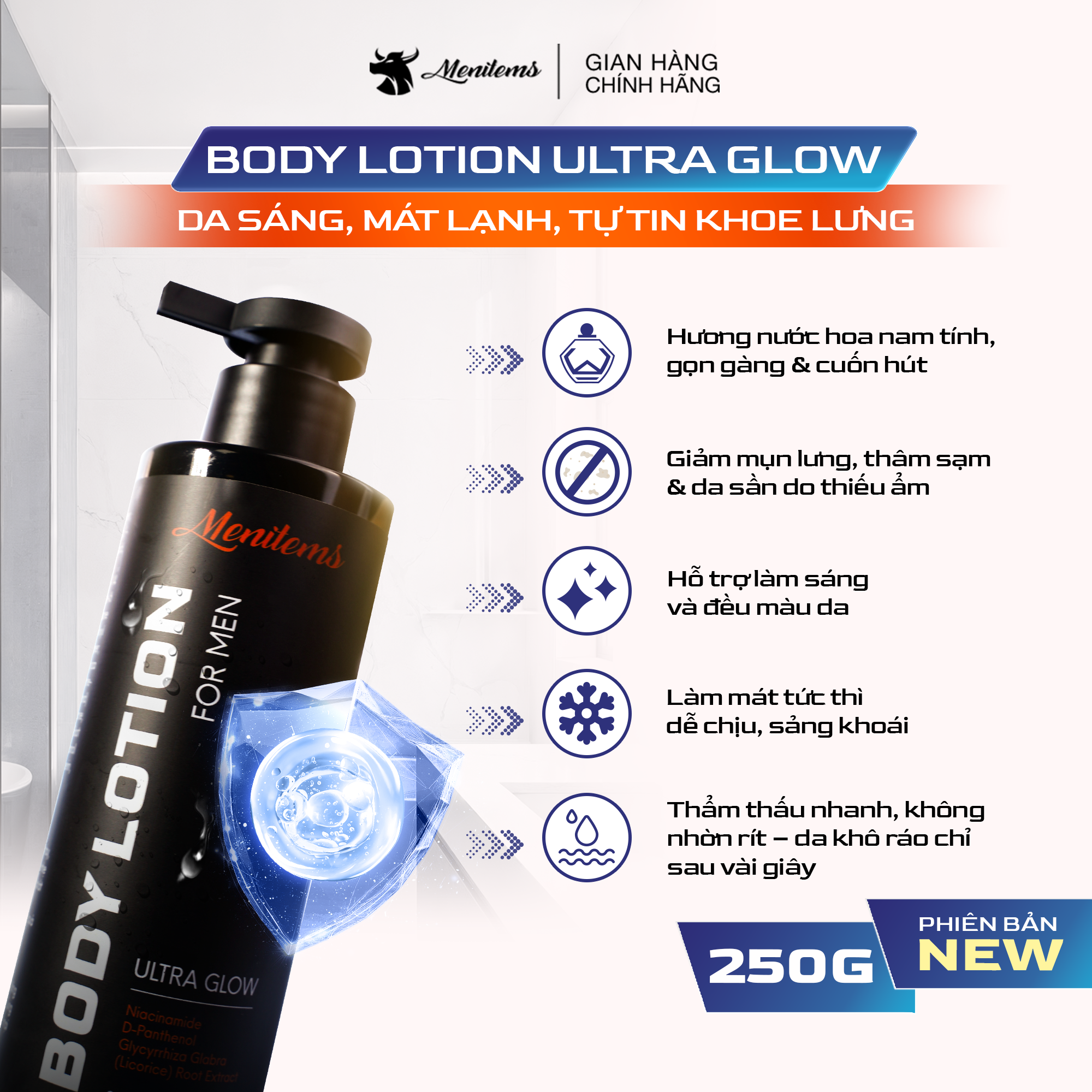 SỮA DƯỠNG THẾ BODY LOTION ULTRA GLOW