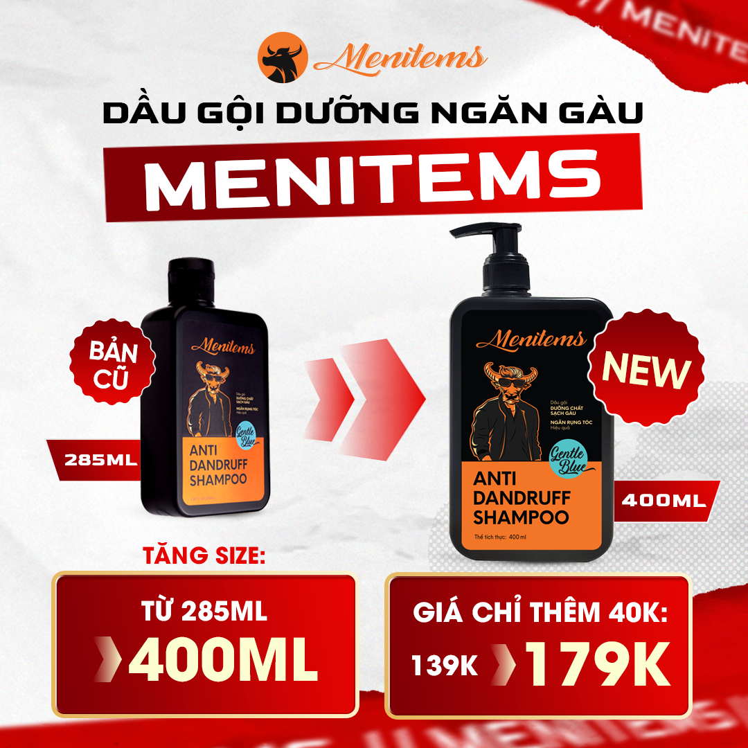 Menitems anti-dandruff shampoo 250ml 