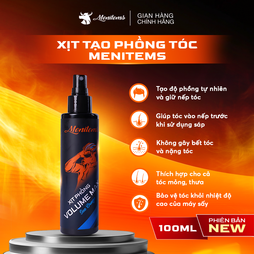 Xịt Phồng Tạo Kiểu Menitems