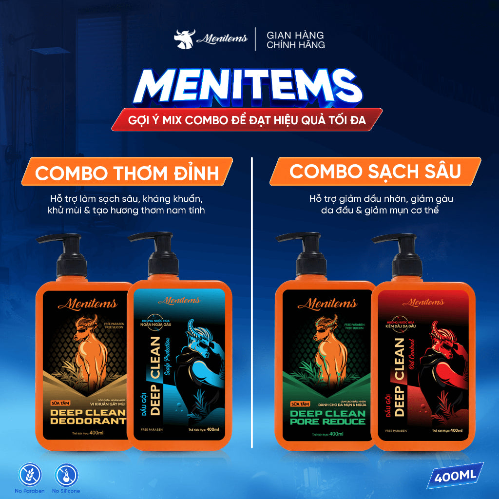 Bộ Dầu Gội & Sữa Tắm (Phiên Bản Siêu Tiết Kiệm)